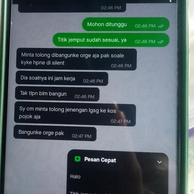 driver ojek jalanin misi rahasia © berbagai sumber