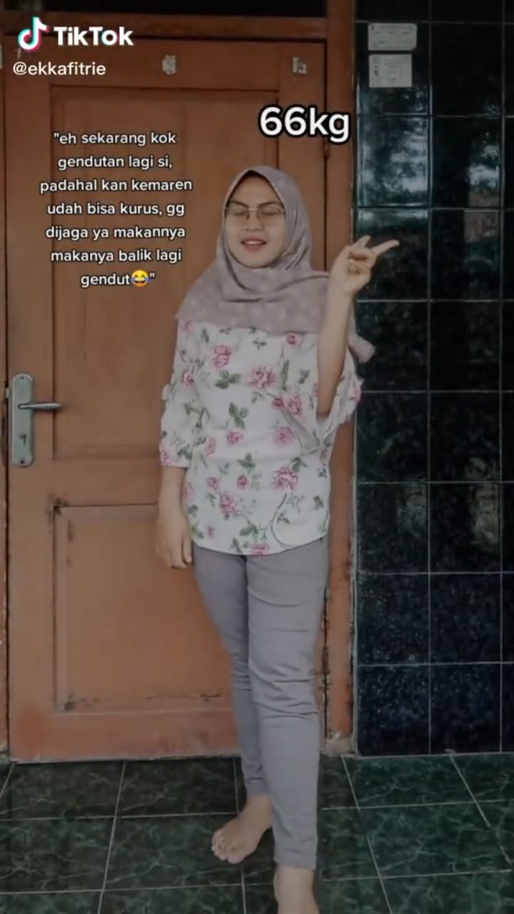 potret perubahan wanita diet © TikTok potret perubahan wanita diet © TikTok
