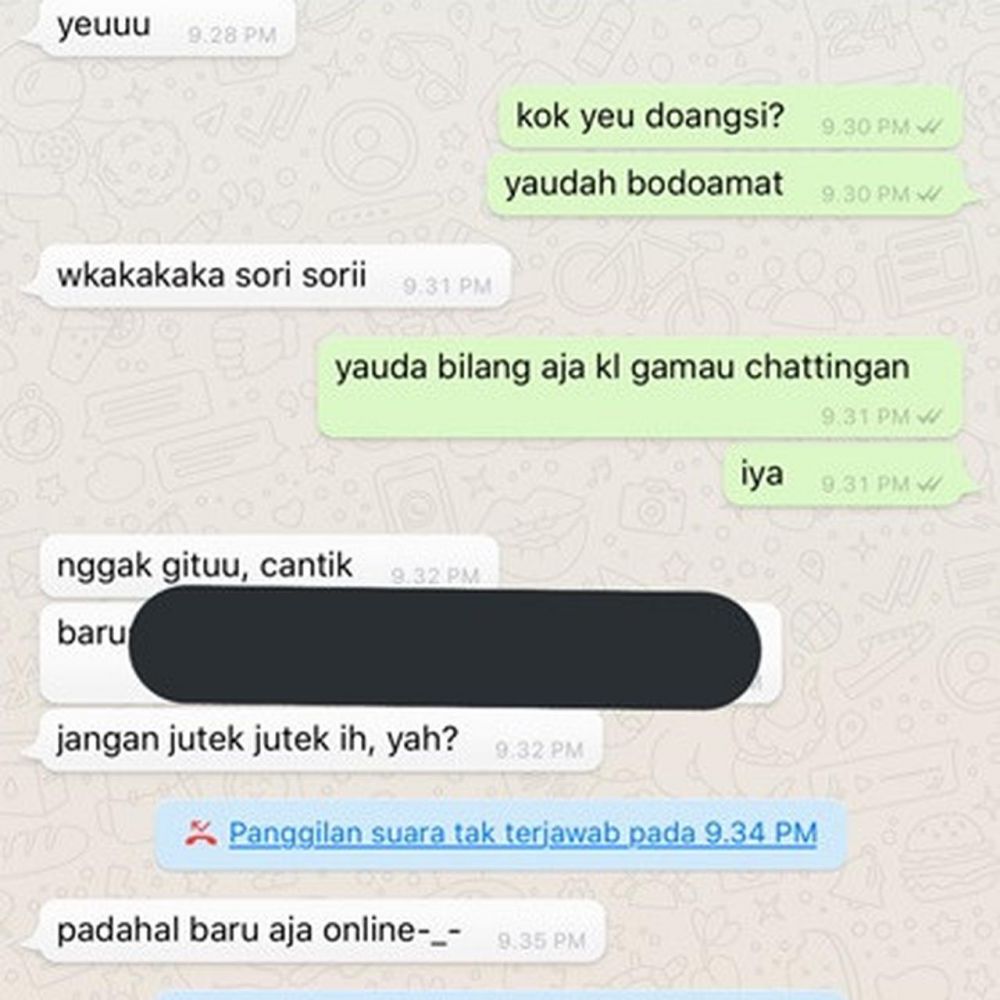 chat lucu cowok serba salah © berbagai sumber