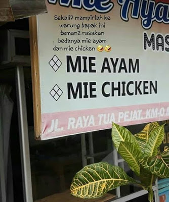 10 Tulisan lucu menu ayam ini malah bikin pembeli bingung
