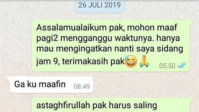 balasan chat dosen pembimbing © berbagai sumber