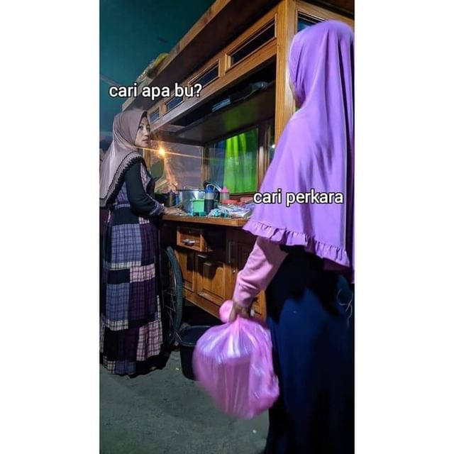 meme percakapan dua orang © Instagram