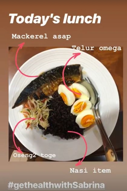 10 Menu makan siang Sabrina Chairunnisa saat diet, simpel & antihambar