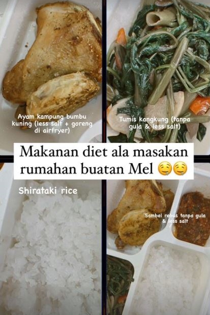 10 Menu makan siang Sabrina Chairunnisa saat diet, simpel & antihambar