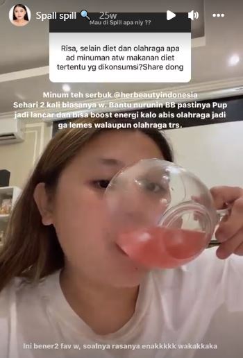 10 Minuman dikonsumsi Clarissa Putri saat diet, pangkas bobot 50 kg