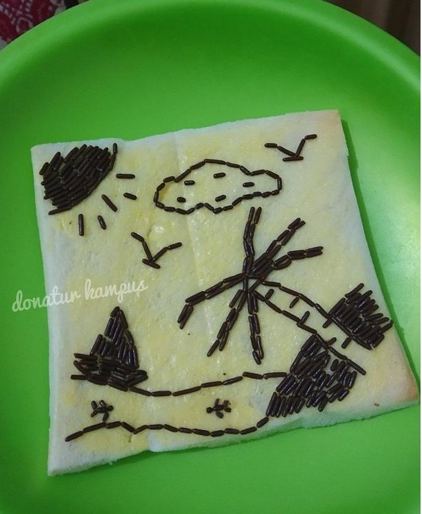 17 Kreasi roti tawar meses ini kreatif abis, bikin nggak tega makan