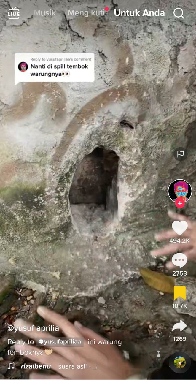 Ternyata ada warung dibalik tembok Tiktok