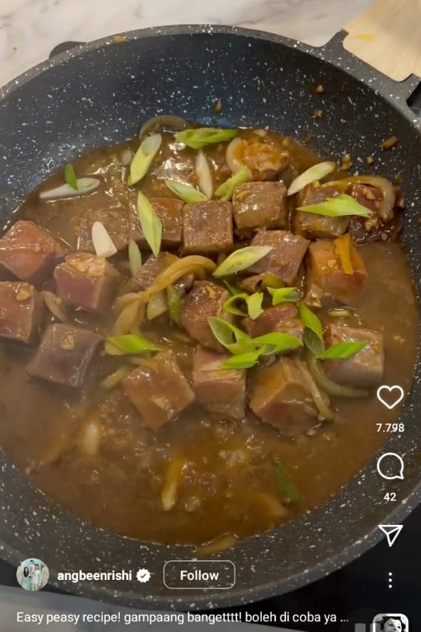 13 Kreasi lauk Angbeen Rishi istri Adly Fairuz, lezat dan antibosan