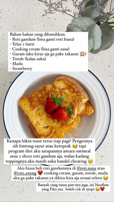 10 Makanan Dian Pelangi selama diet, bobot turun 16 kg tanpa olahraga