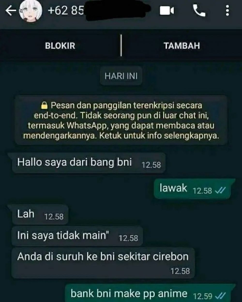 chat kocak gagal menipu © berbagai sumber