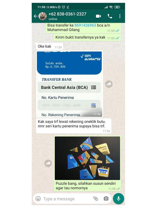 chat kocak gagal menipu © berbagai sumber