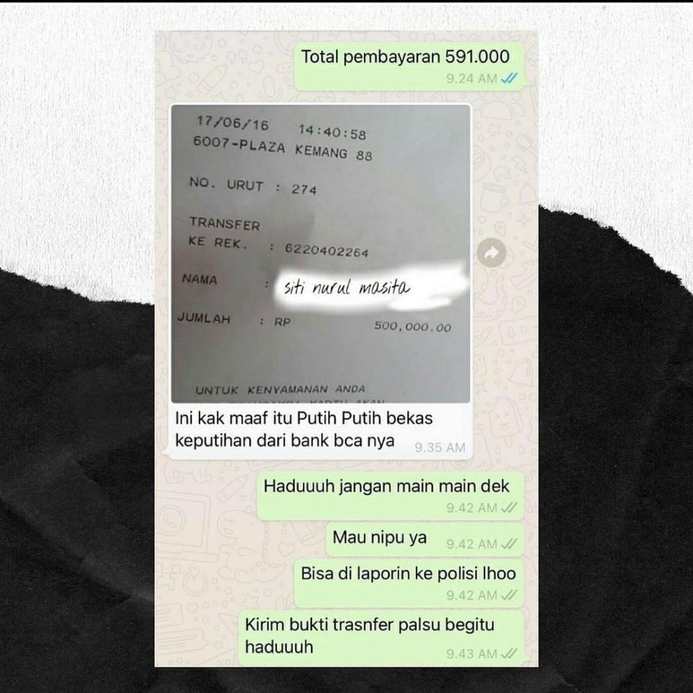 chat kocak gagal menipu © berbagai sumber