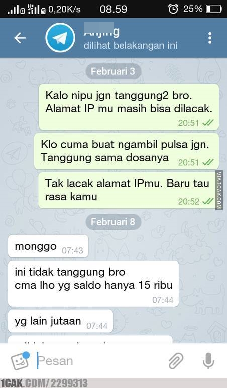 chat kocak gagal menipu © berbagai sumber