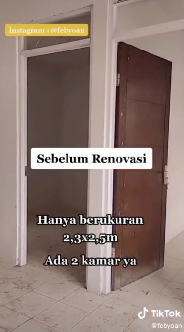 Transformasi rumah subsidi © TikTok