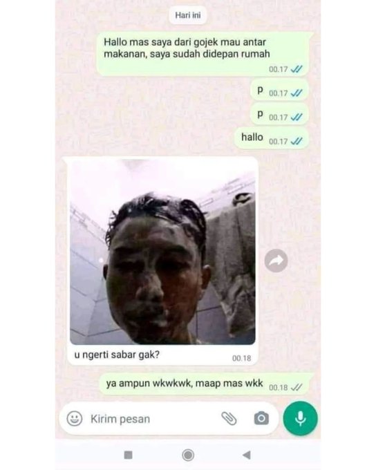 chat ojek online malah plot twist © berbagai sumber chat ojek online malah plot twist © berbagai sumber
