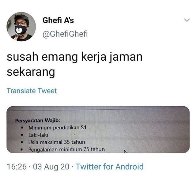 Potret nyeleneh informasi lowongan kerja © berbagai sumber