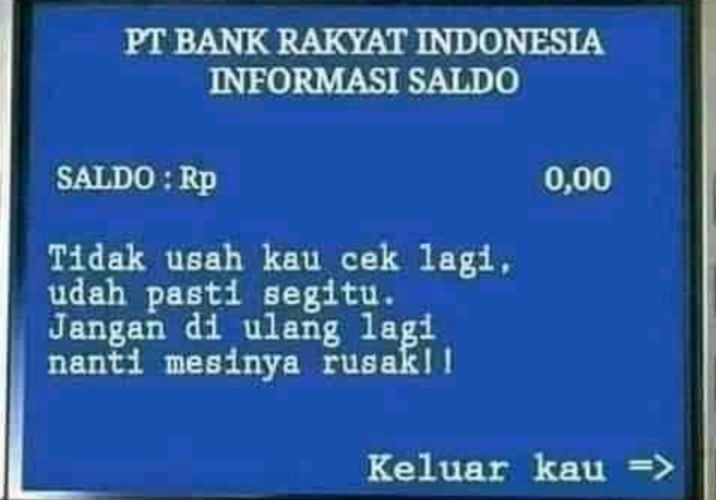 momen saldo atm tidak cukup © berbagai sumber