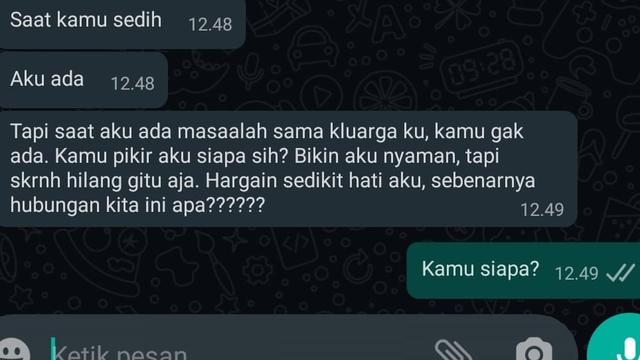 Chat lucu minta kepastian hubungan © berbagai sumber