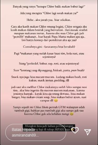 10 Trik Asmirandah masak MPASI ini bikin anak tak bosan makan