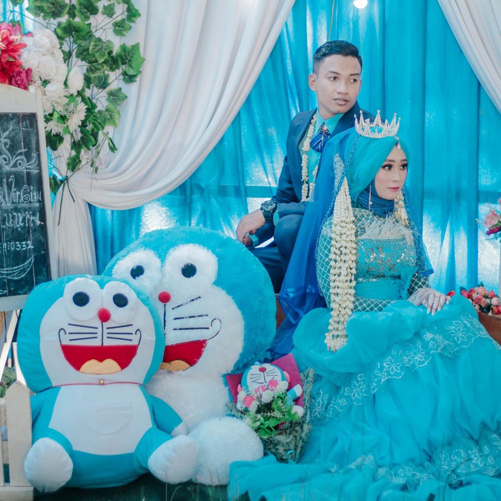 pernikahan bertema Doraemon © berbagai sumber