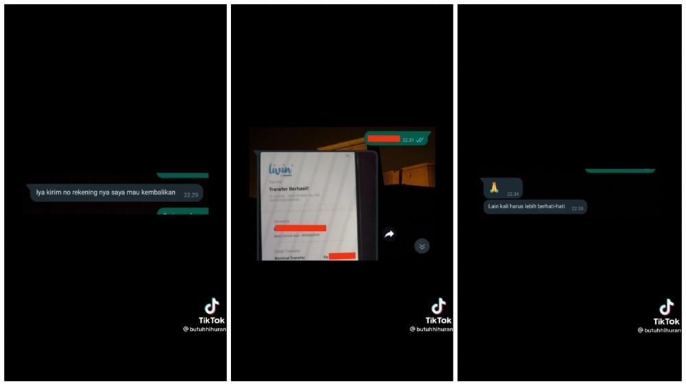 penipu kembalikan uang ojol anak Yatim © berbagai sumber