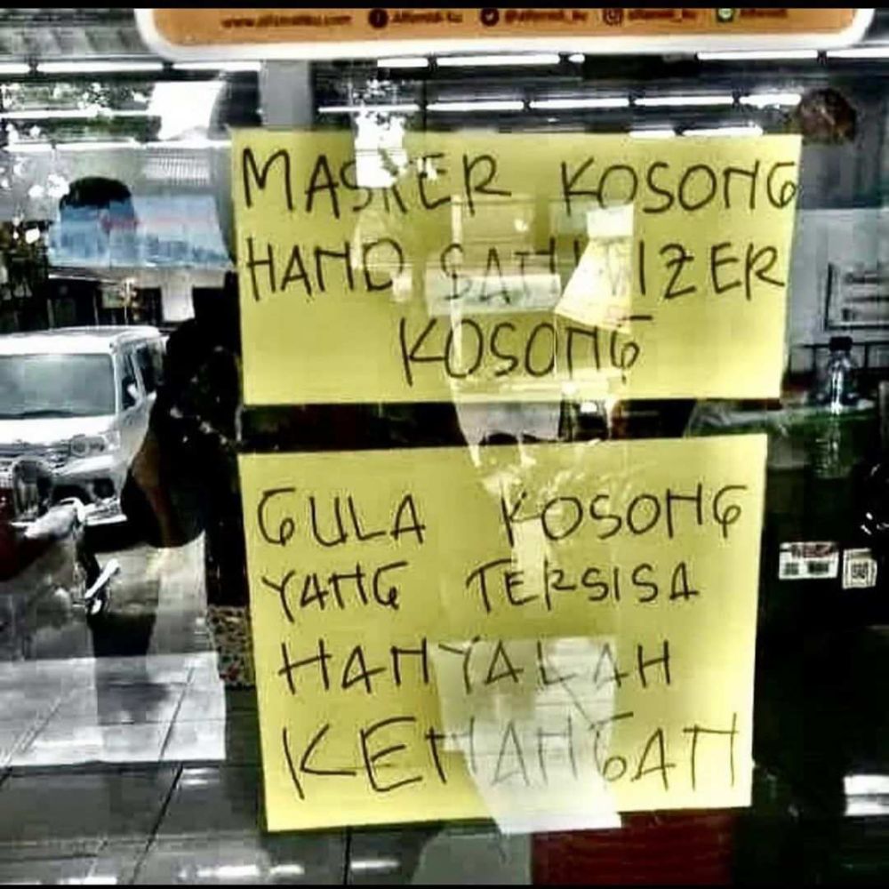 peringatan lucu di kaca bikin baper © berbagai sumber