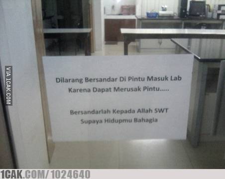 peringatan lucu di kaca bikin baper © berbagai sumber