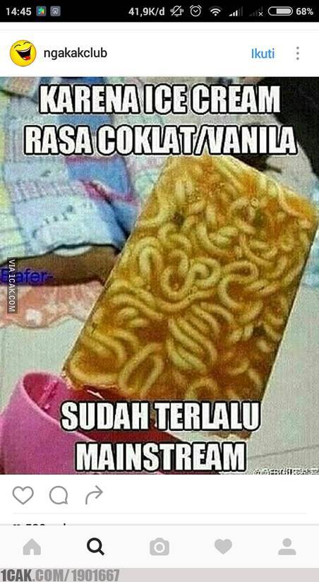 19 Potret es krim nyeleneh ini bikin mikir keras sebelum makan