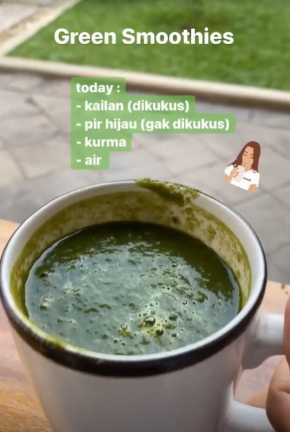 11 Kreasi green smoothies ala Nuri Maulida, praktis dan kaya nutrisi