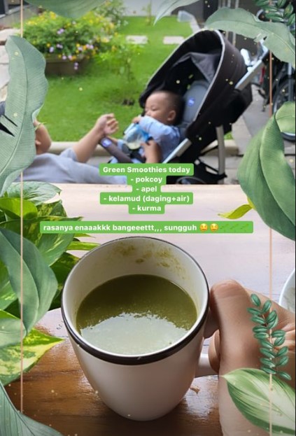 11 Kreasi green smoothies ala Nuri Maulida, praktis dan kaya nutrisi