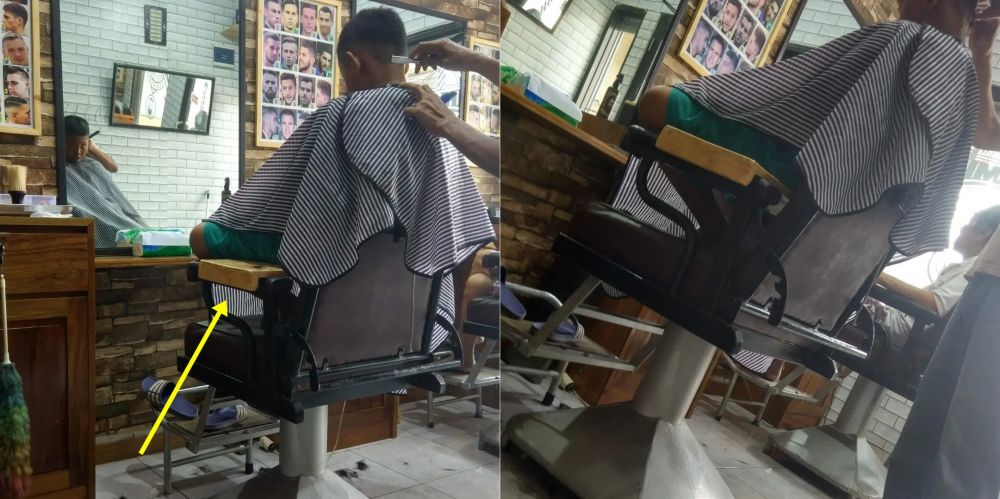 penampakan kursi nyeleneh © Instagram penampakan kursi nyeleneh © Instagram