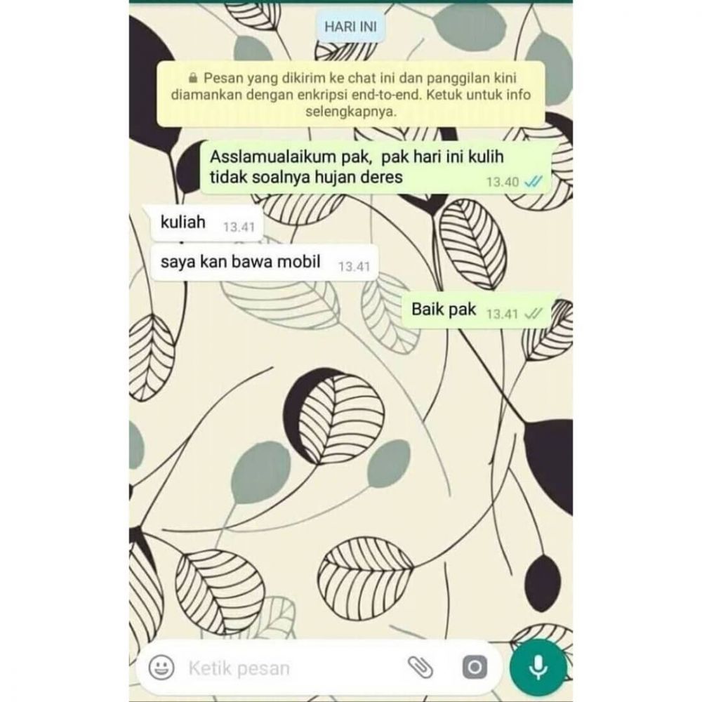 Chat lucu mahasiswa bimbingan ke dosen Berbagai sumber