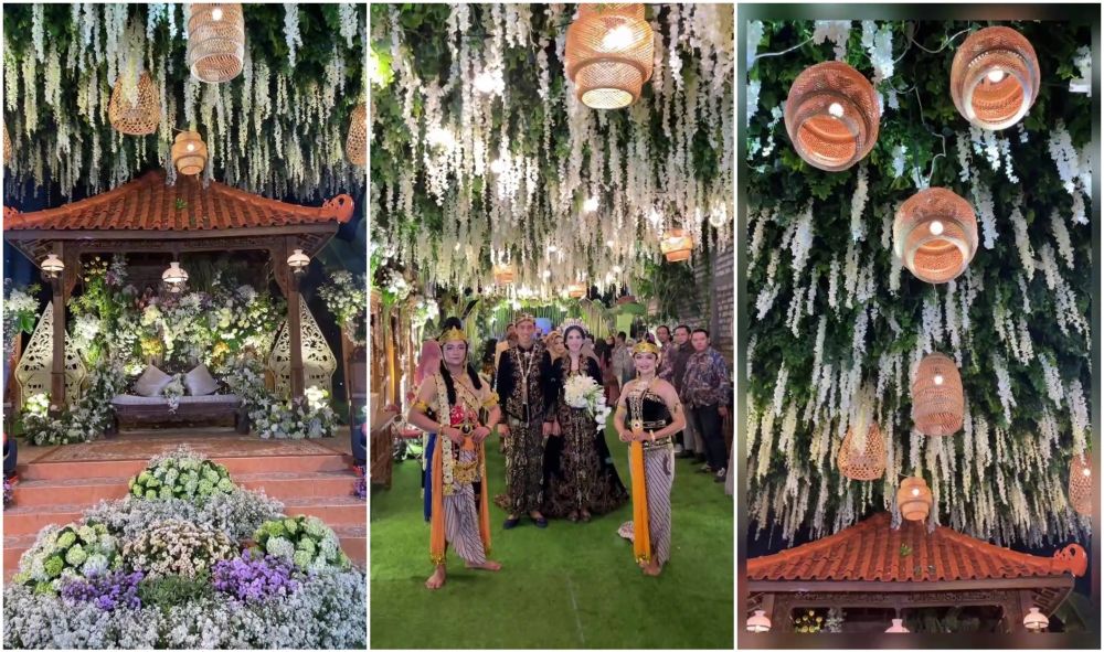 dekorasi di gang kampung © TikTok