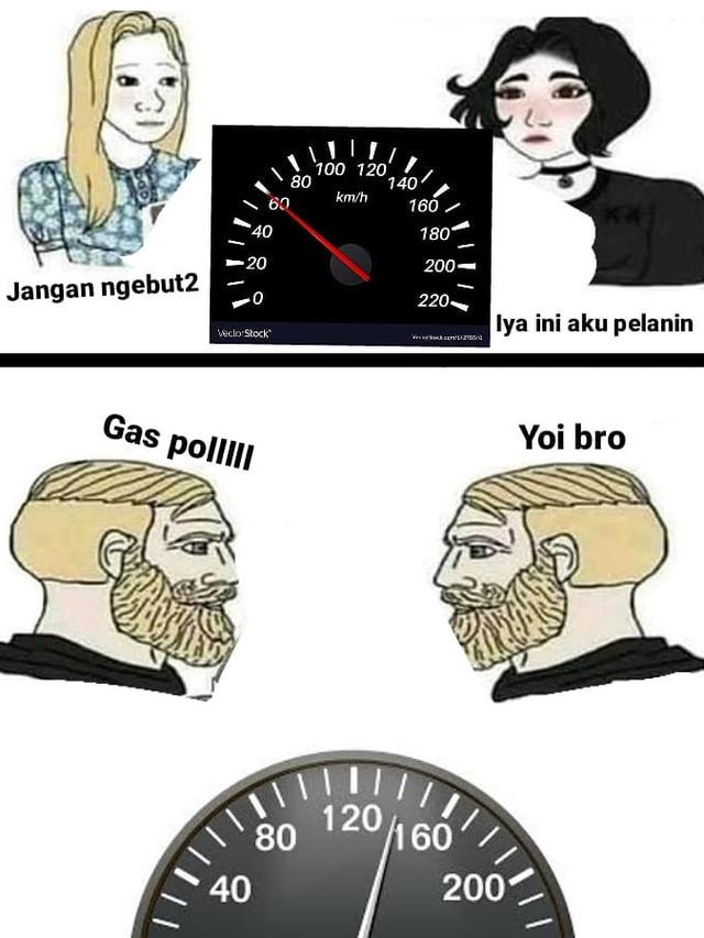 Meme lucu perbedaan reaksi antara cowok dan cewek Berbagai sumber