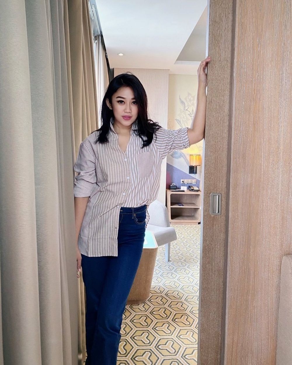 Transformasi Oline Mendeng © Instagram Transformasi Oline Mendeng © Instagram