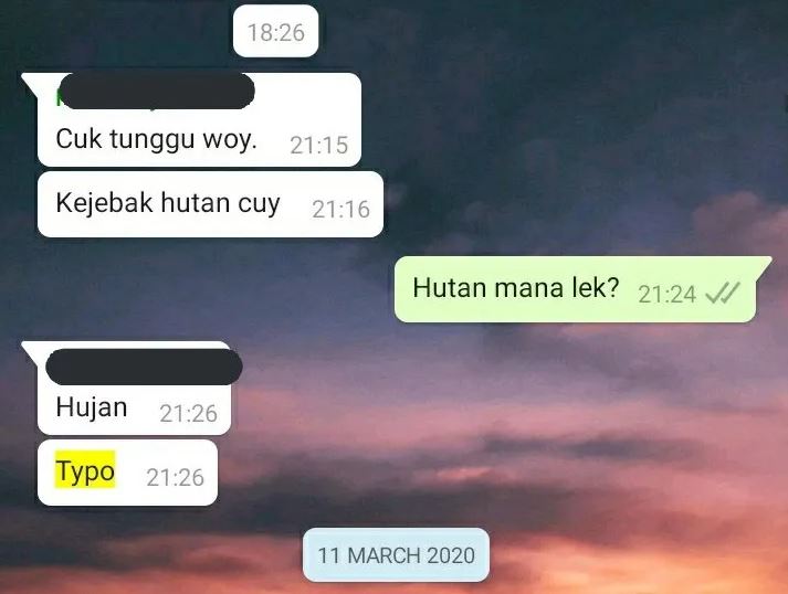 chat lucu typo ke teman © berbagai sumber