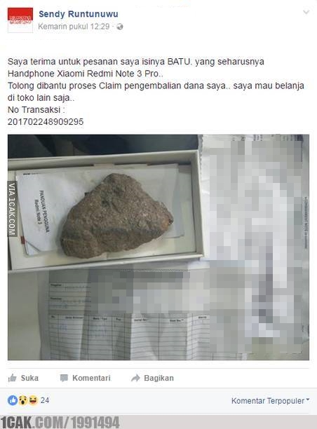 Momen apes beli smartphone di olshop © berbagai sumber