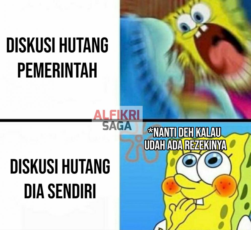 Meme kocak gambaran susahnya nagih utang Berbagai sumber