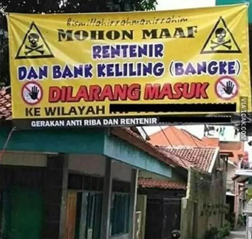 spanduk motivasi singkatannya nyeleneh © berbagai sumber