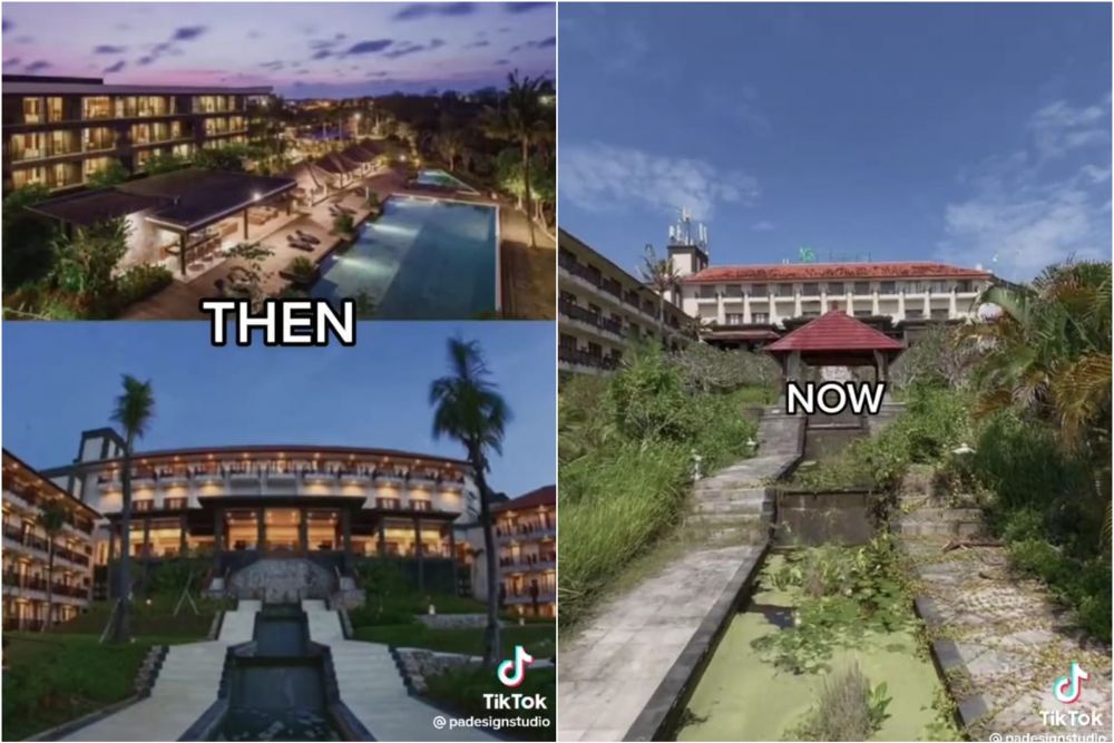 hotel mewah di bali terbengkalai © TikTok