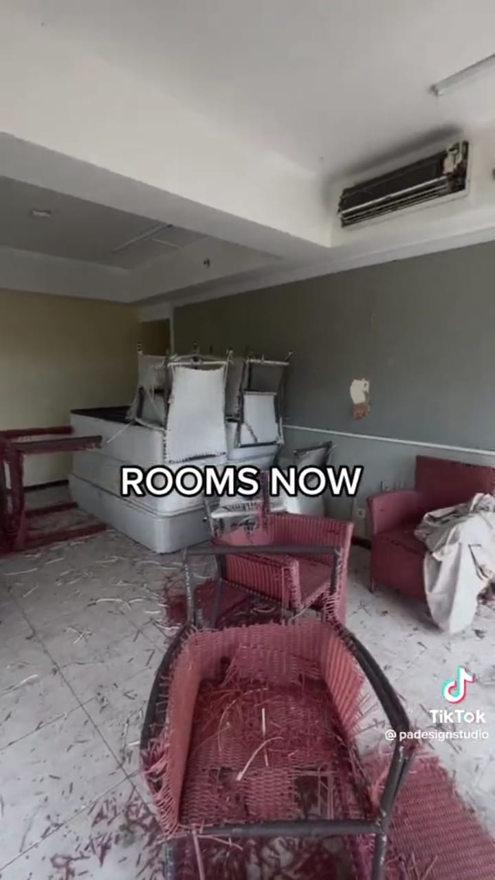 hotel mewah di bali terbengkalai © TikTok