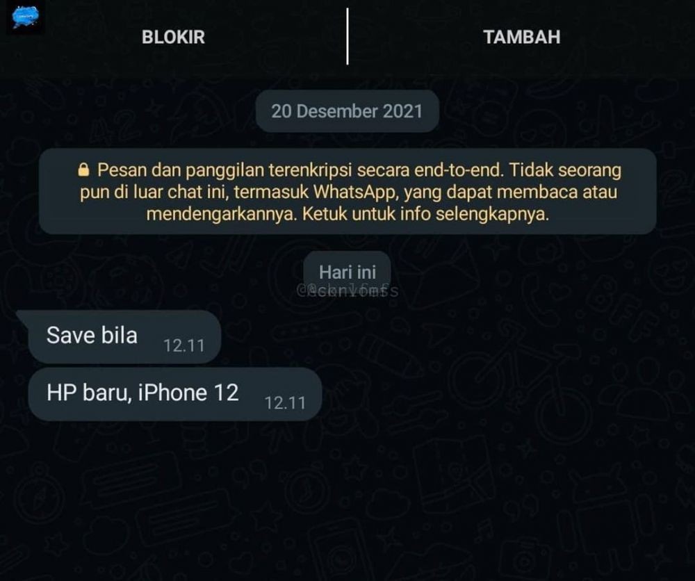 chat cuma pamer ke teman © berbagai sumber