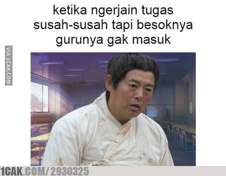 Meme kocak kejadian tak terduga di sekolah Berbagai sumber
