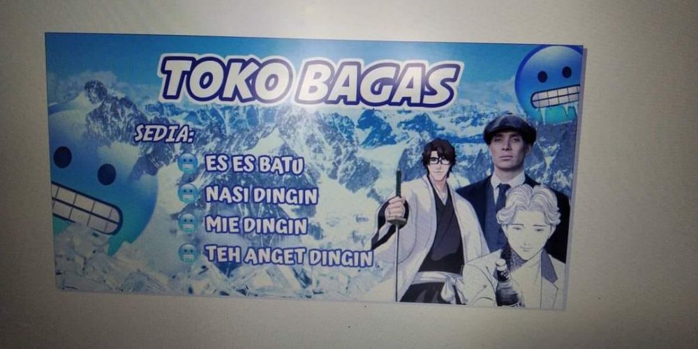 tulisan spanduk minuman dingin © Berbagai sumber