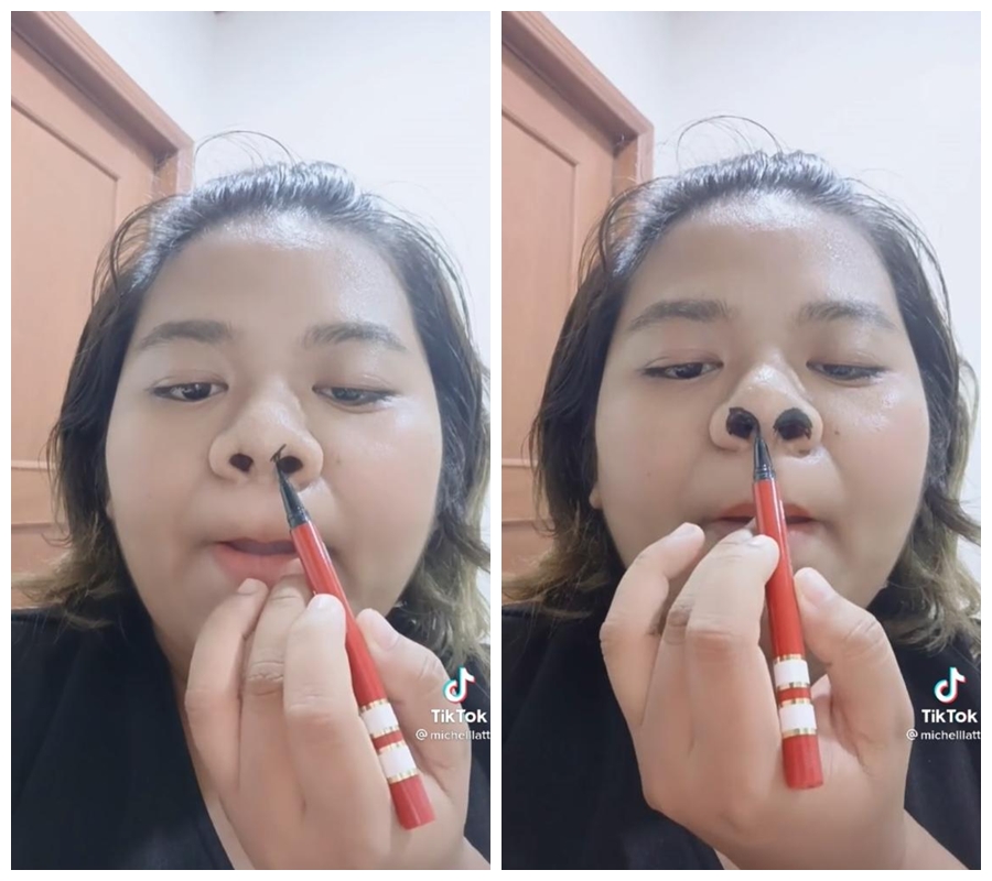 makeup hack gagal © TikTok/@michelllatt makeup hack gagal © TikTok/@michelllatt