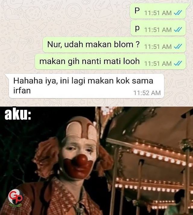 Meme lucu reaksi ditolak cinta gebetan lewat chat Berbagai sumber Meme lucu reaksi ditolak cinta gebetan lewat chat Berbagai sumber