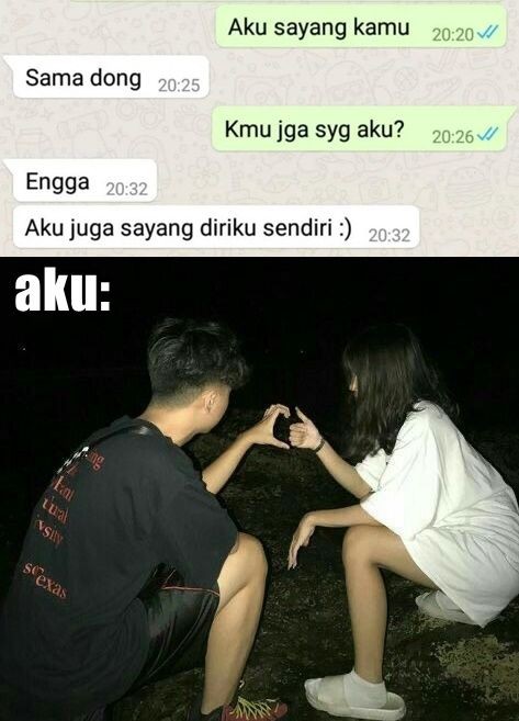Meme lucu reaksi ditolak cinta gebetan lewat chat Berbagai sumber Meme lucu reaksi ditolak cinta gebetan lewat chat Berbagai sumber