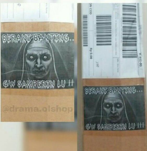 imbauan buat kurir paket lucu © berbagai sumber