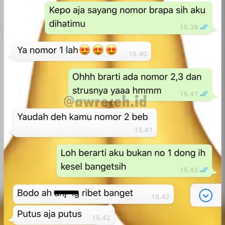 Chat cewek overthinking ke pacar © berbagai sumber