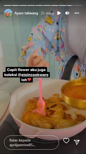 10 Trik April Jasmine masak ayam taliwang teflon, bikin cepat empuk